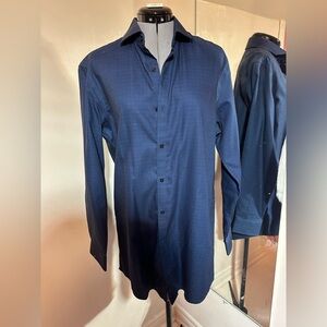 Daniel Hechter Men's Dark Blue Dress Shirt